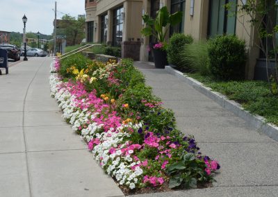 landscaping with flower beds