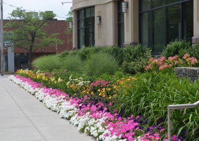 landscaping with flower beds