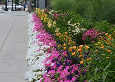 landscaping with flower beds