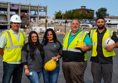 LEI team at a work site doing a walkthrough