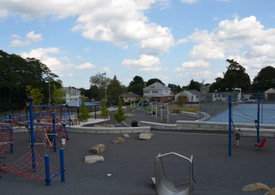 playground and tennis court